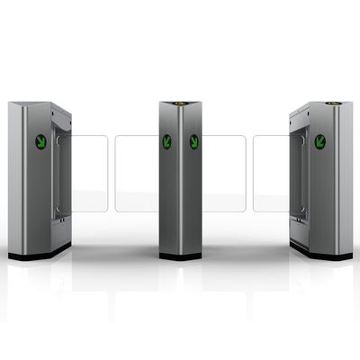 IP54 보호 스윙 턴스틸 게이트 RS485/TCP/IP 인터페이스와 실버 컬러 동작