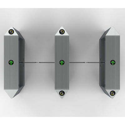 IP54 보호 스윙 턴스틸 게이트 RS485/TCP/IP 인터페이스와 실버 컬러 동작