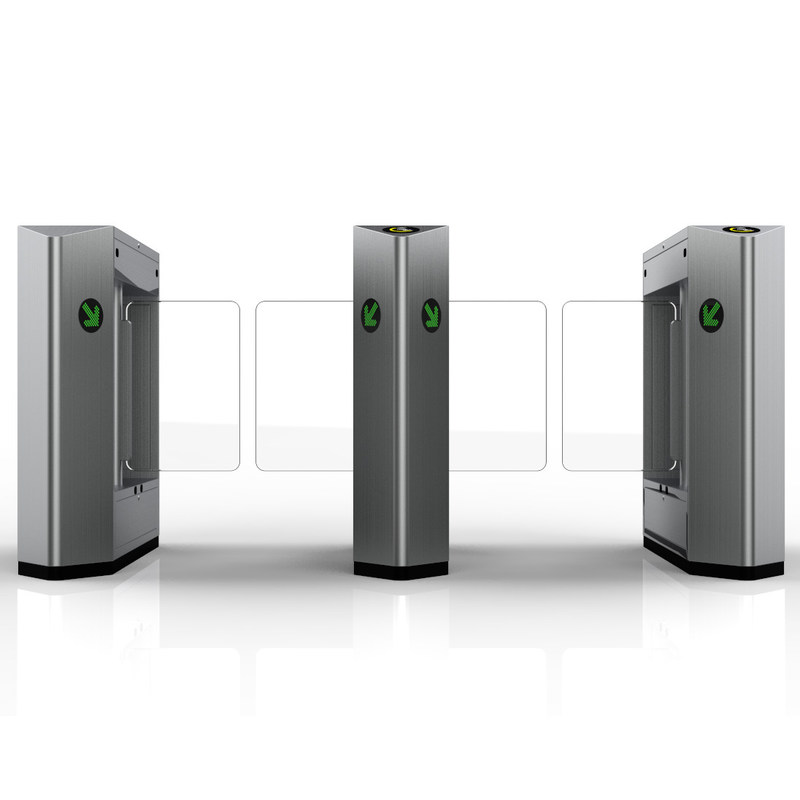 IP54 보호 스윙 턴스틸 게이트 RS485/TCP/IP 인터페이스와 실버 컬러 동작